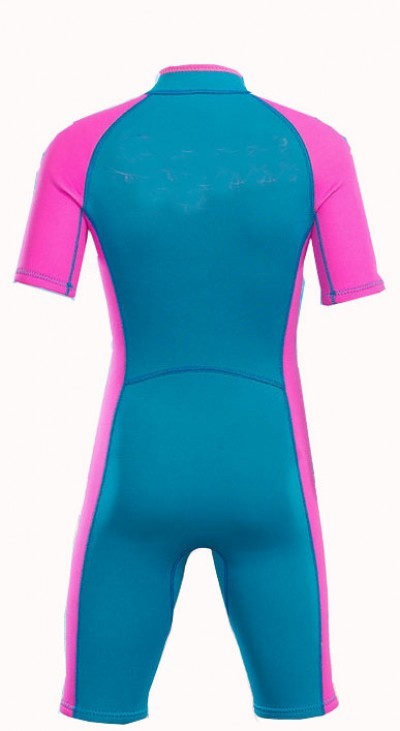 ADS005 manufacturing children's wetsuit style design one-piece wetsuit style 2MM custom-made short-sleeved wetsuit style wetsuit center detail view-4